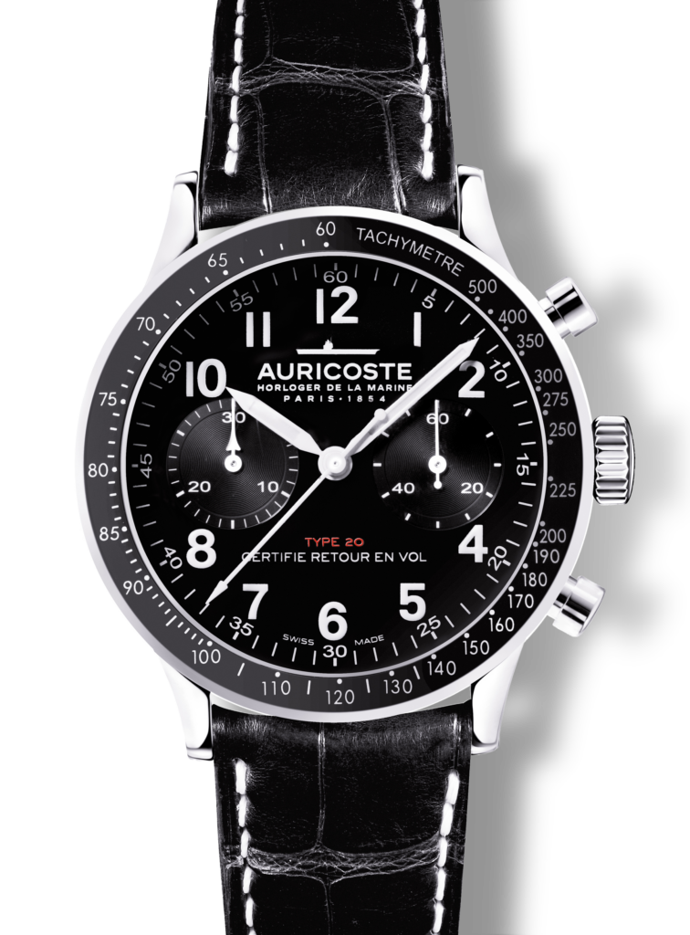 Auricoste type-20-flyback-rotating-bezel-black-counters-demo