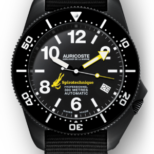 Spirotechnique 300M Black DLC number dial - demo