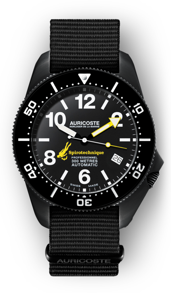 Auricoste spirotechnique-300m-black-dlc-number-dial-demo